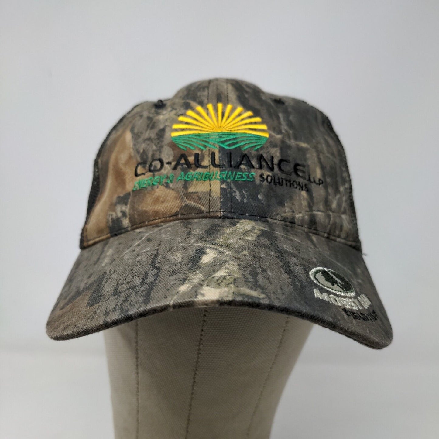 Mossy Oak Men's Strapback Hat Camo Size OSFM Embroidered Co-Alliance Logo