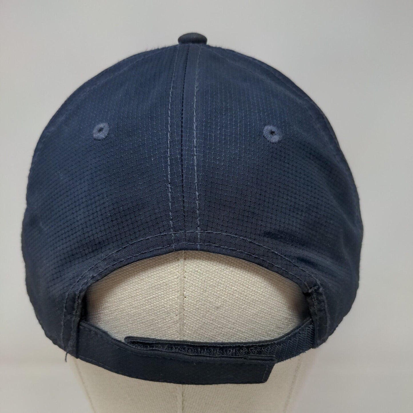 Carmax Strapback Hat Blue OSFA Adjustable Embroidered Vented Holes Polyester