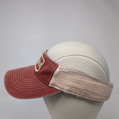 Hangout Snapback Sun Visor Hat Red One Size Adjustable Embroidered Legacy