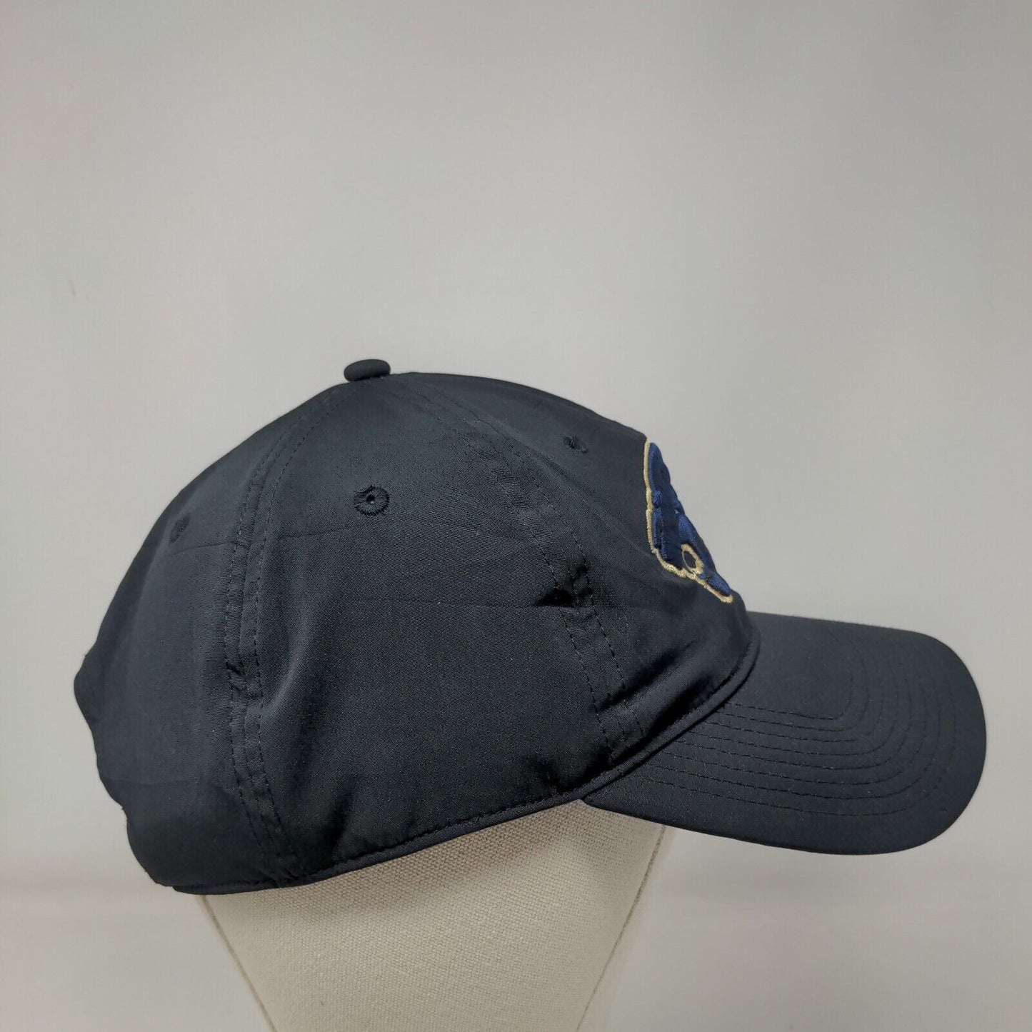 The Game Slideback Hat Embroidered Cat Logo Polyester Blend OSFM Black