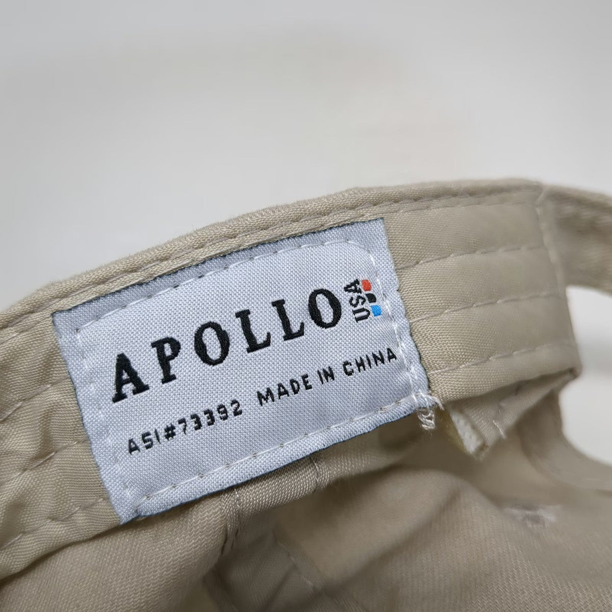 Apollo Baseball Cap Beige Purple One Size PebbleCreek Robson Resort Golf Hat