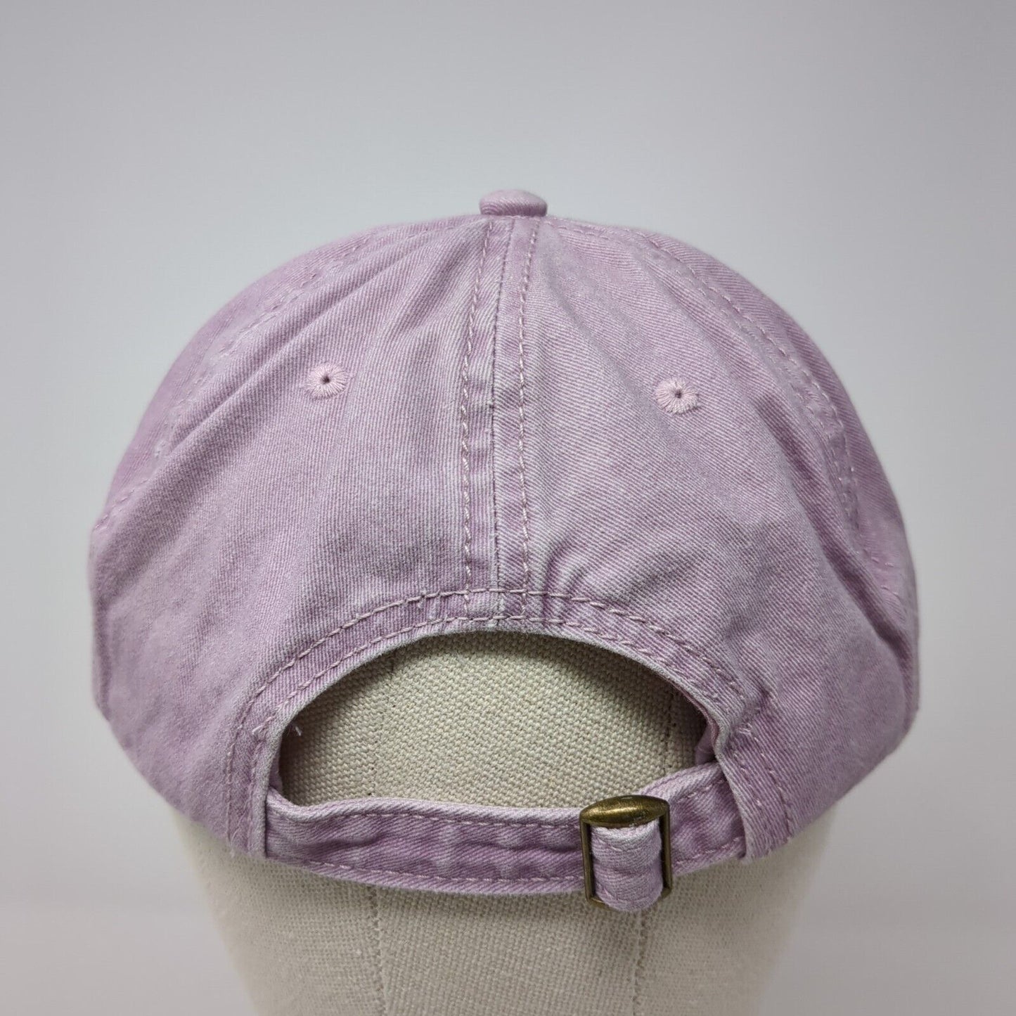 Unbranded Slideback Hat Purple One Size Adjustable Vented Holes 6 Panel Blank
