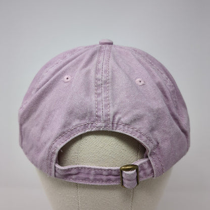 Unbranded Slideback Hat Purple One Size Adjustable Vented Holes 6 Panel Blank