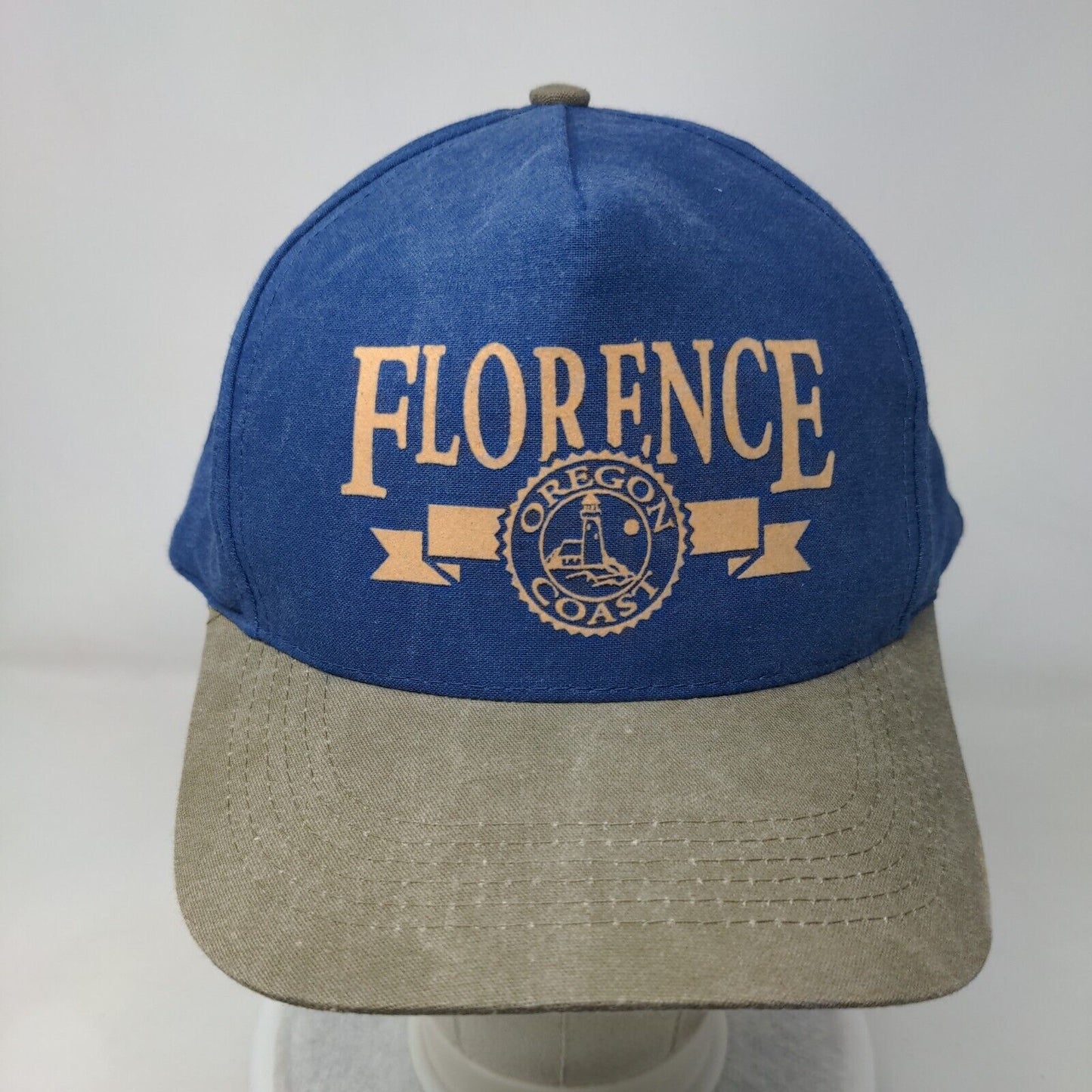 Florence Oregon Coast Slideback Hat Multicolor OSFA Adjustable Vented Holes Katl