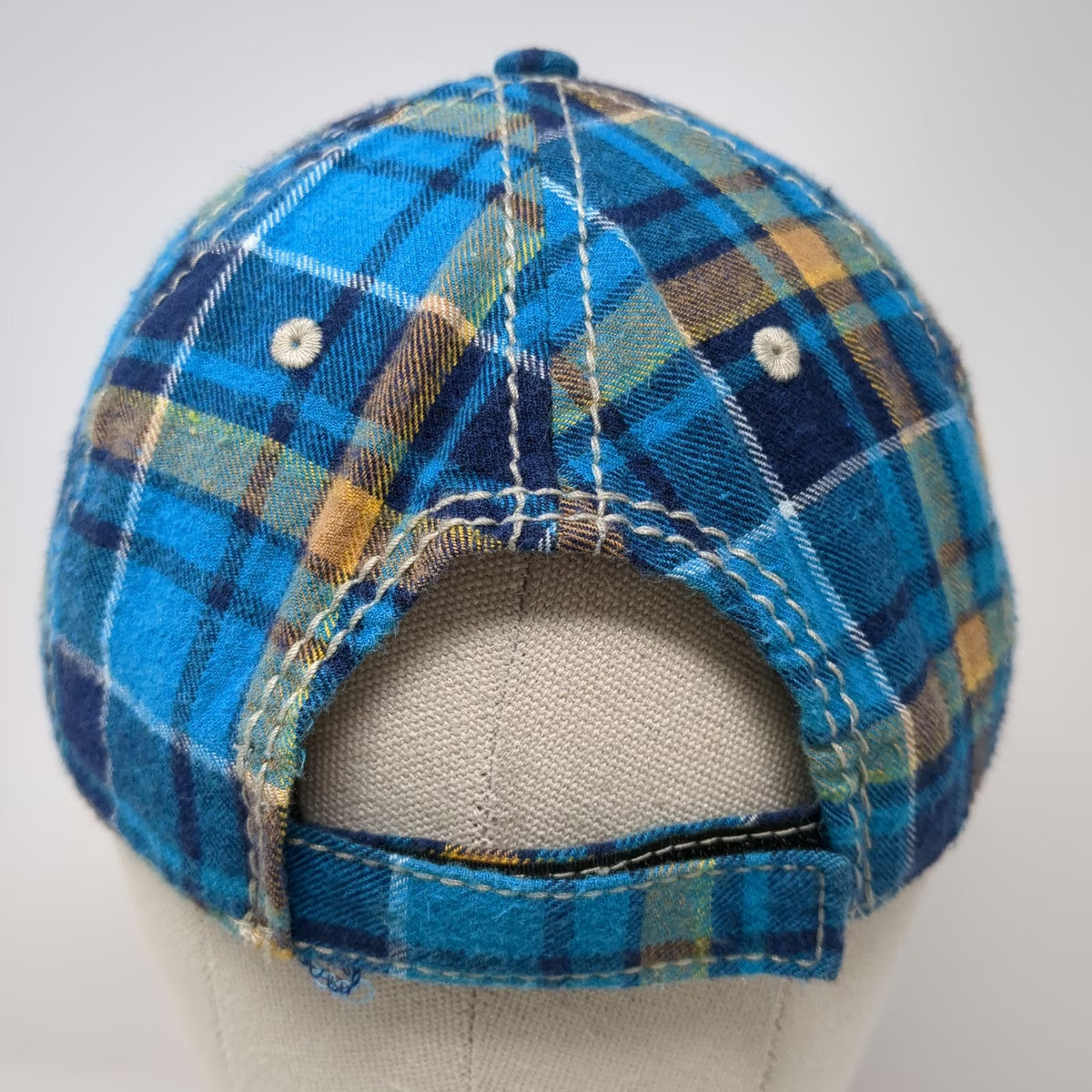 Outdoor Cap Baseball Cap Blue One Size Plaid Sportsmans Warehouse Strapback Hat