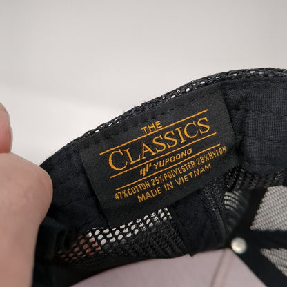 The Classics Yupoong Snapback Mesh Back Trucker Hat Red One Size Colorblock