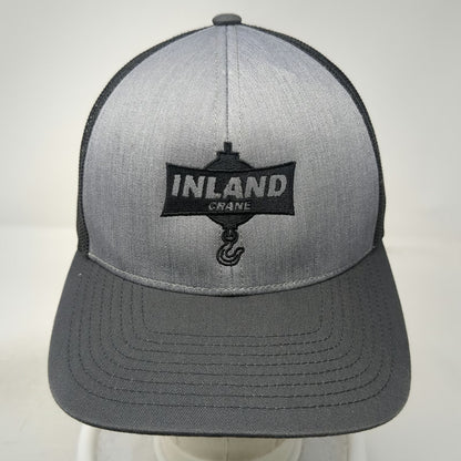 Pacific Headwear Trucker Hat Gray One Size Inland Crane Mesh Snapback Industrial