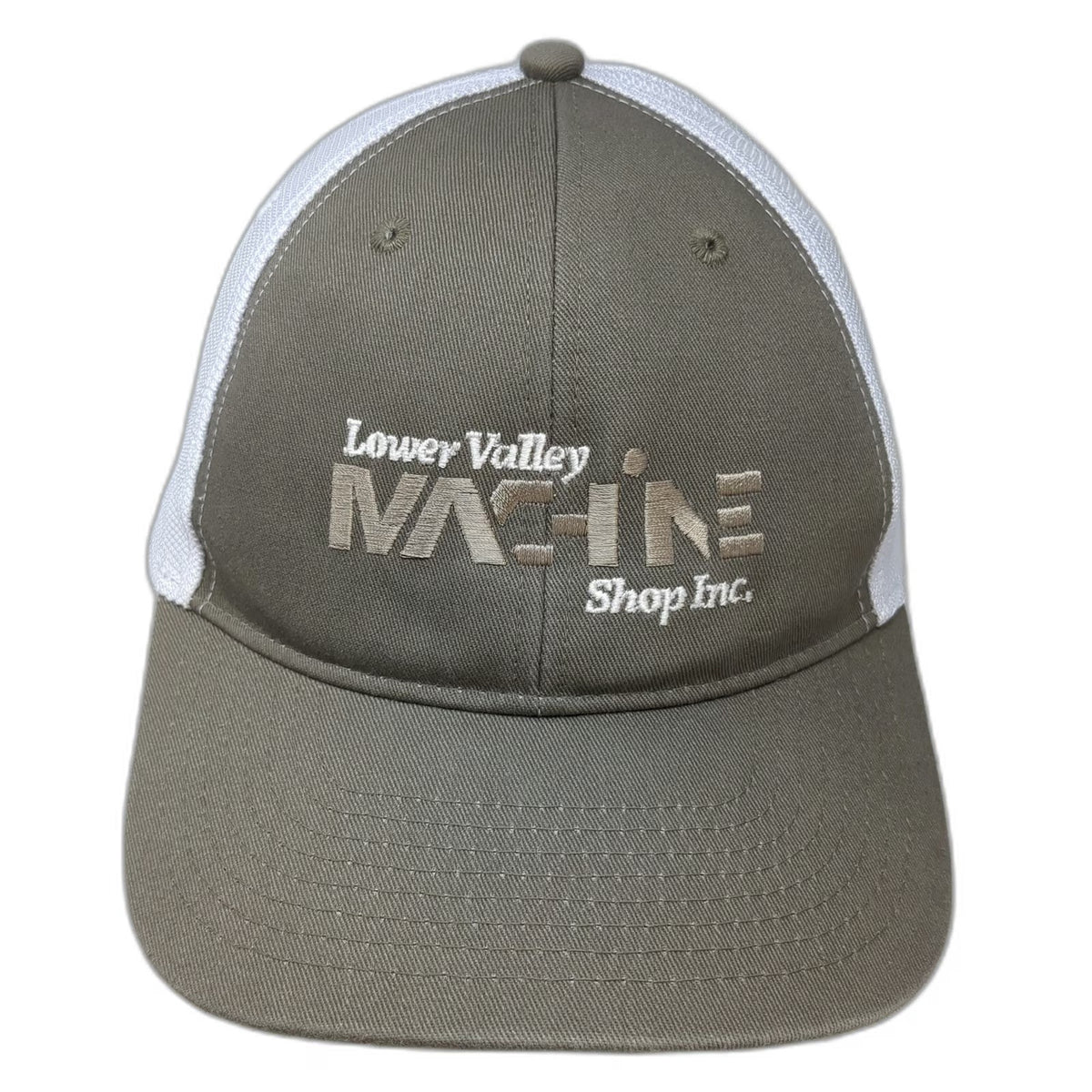 Fahrenheit Baseball Cap Brown White One Size Mesh Strapback Machine Shop Hat