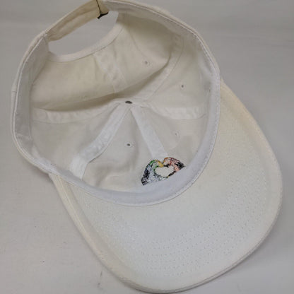 Rainbow Disney Pride Slideback Hat White One Size Adjustable Embroidered 6 Panel