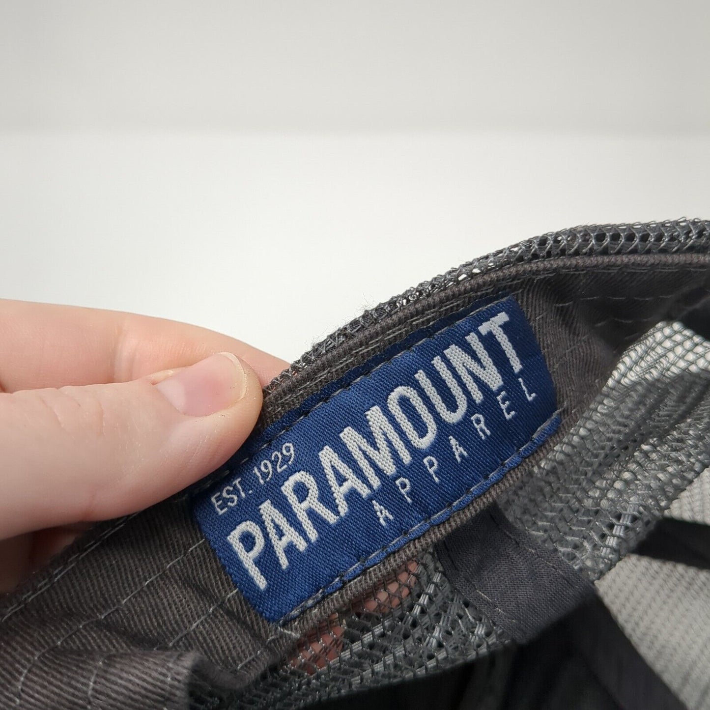 Elephant Snapback Trucker Hat Gray One Size Adjustable Mesh Back Paramount