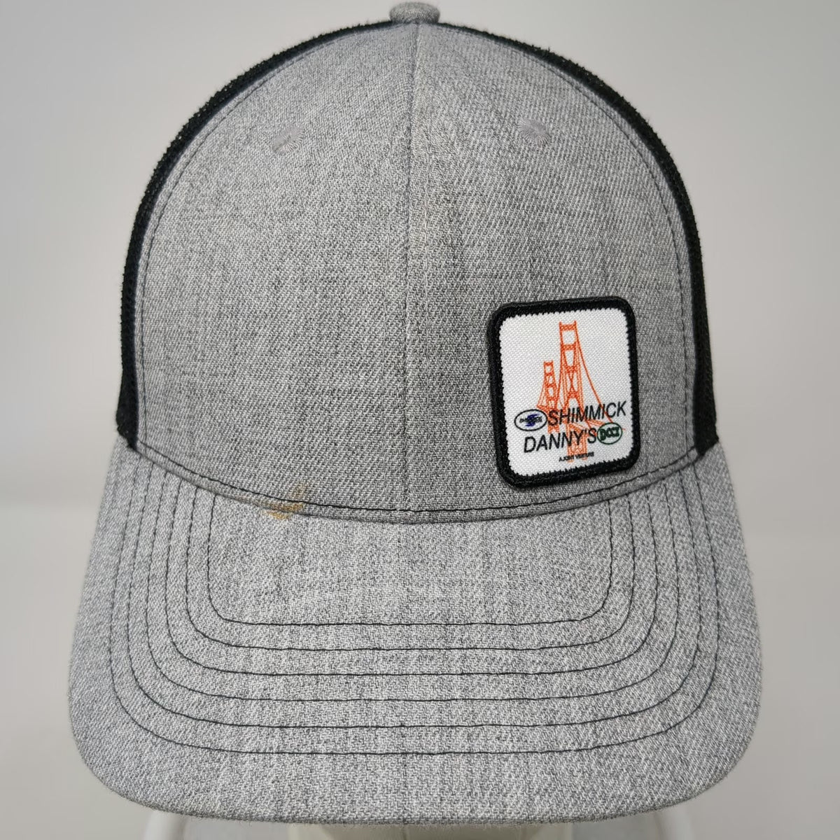 Cap America Gray Trucker Hat One Size Snapback Mesh Shimmick Danny SCCI Patch