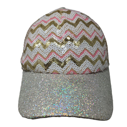 Unbranded Girl Snapback Mesh Back Hat Multicolor Adjustable 100% Polyester Bling