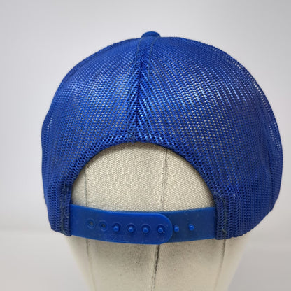 Trucker Hat Blue OSFM Bills Mobile Home Transport Semi Truck Graphic Foam Mesh