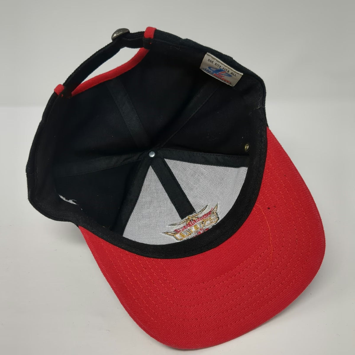 Logo Athletic Indianapolis 500 Baseball Cap Black OSFM 1999 Racing Hat Vintage