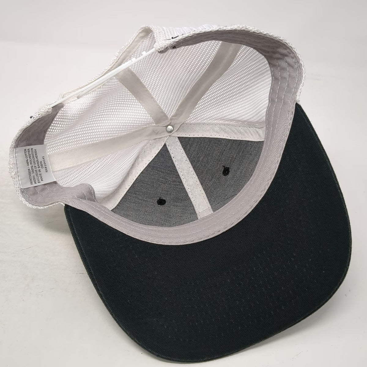 Alpine Mountain Rainbow Patch Black Trucker Hat One Size Snapback Mesh Hat