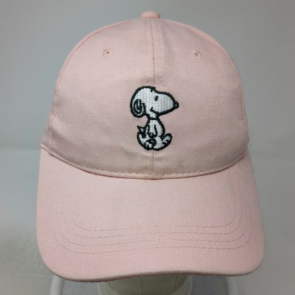 Peanuts Snoopy Character Pink Baseball Cap One Size Adjustable Slideback Hat