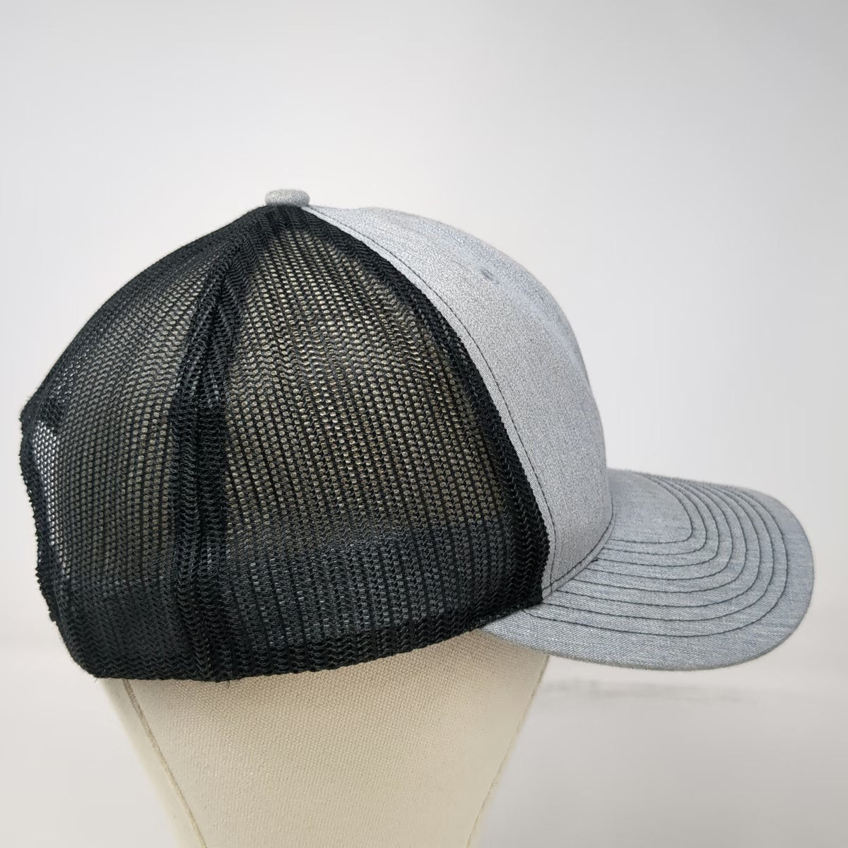 Richardson Trucker Hat Gray Black One Size Boise Metal Works Mesh Snapback