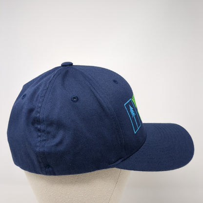 Yellow Pine Trading Co. Fitted Hat Blue Large-XL Embroidered Flexfit