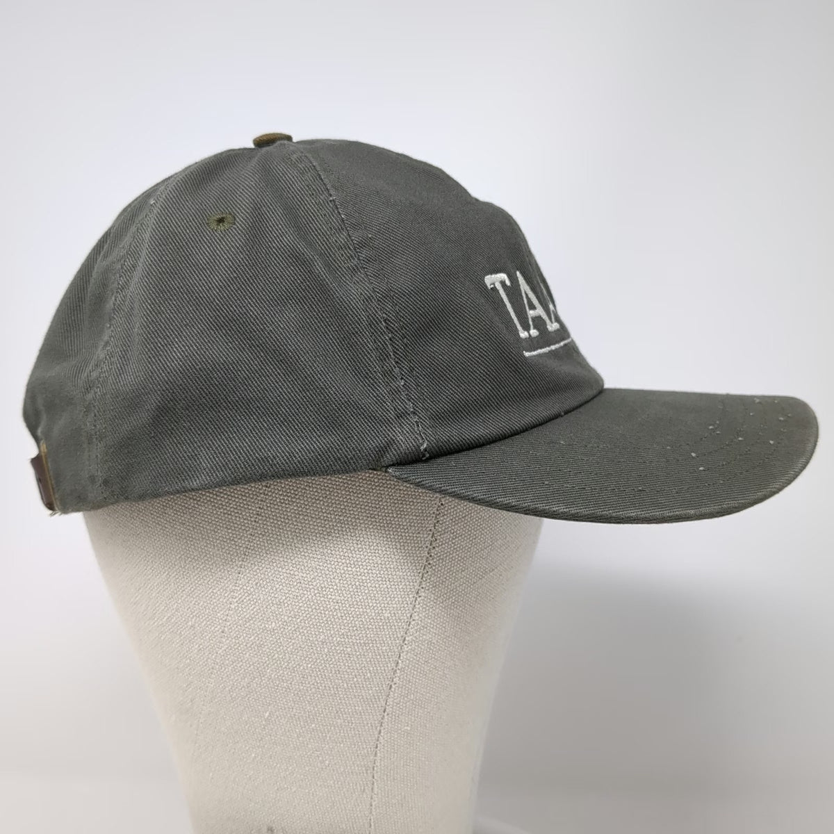 Jonsson Workwear TAASA Gray Baseball Cap OSFM Strapback Cotton Embroidered Hat