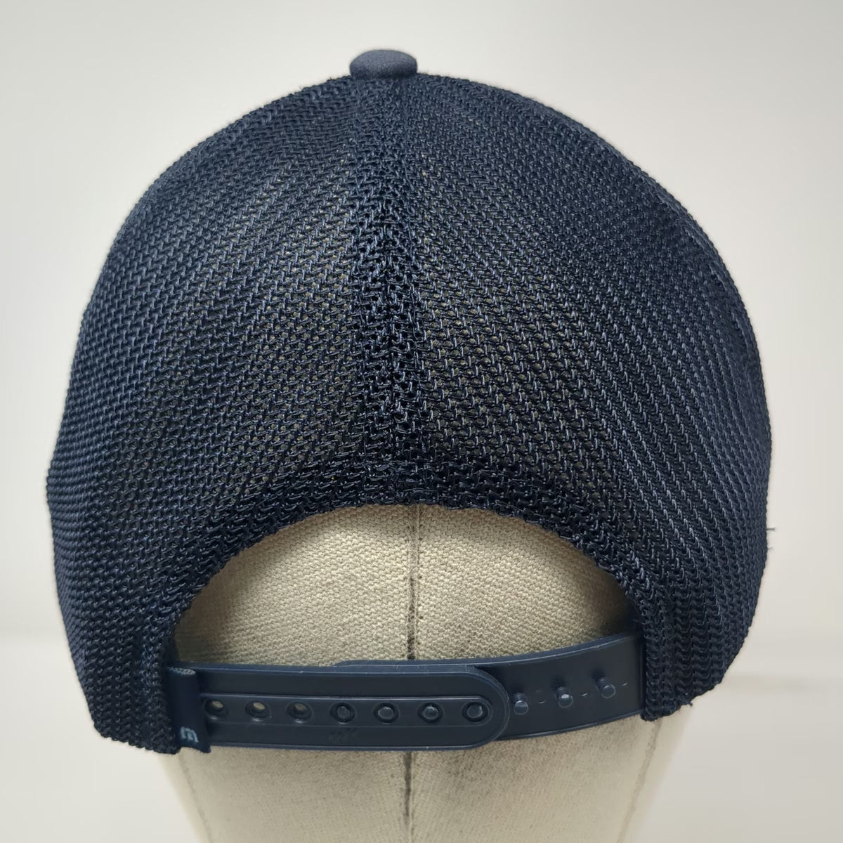 Travis Mathew Trucker Hat Blue One Size Snapback Mesh Horizontal Stripes Golf