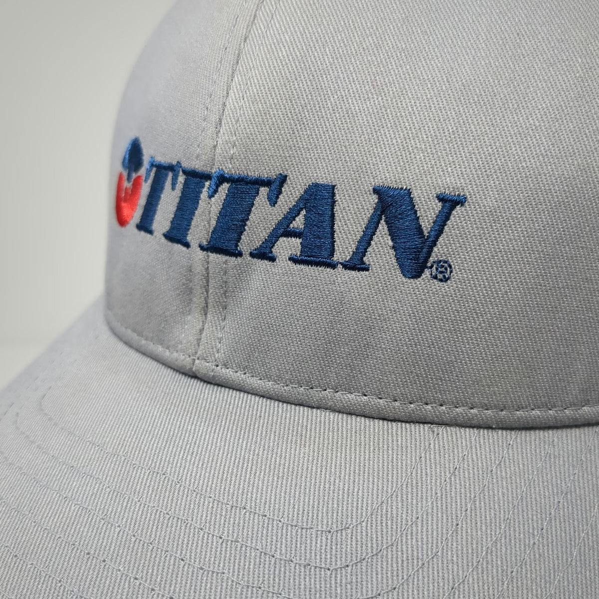 K-Products Trucker Hat Gray One Size Mesh Back Snapback TITAN Embroidered Hat