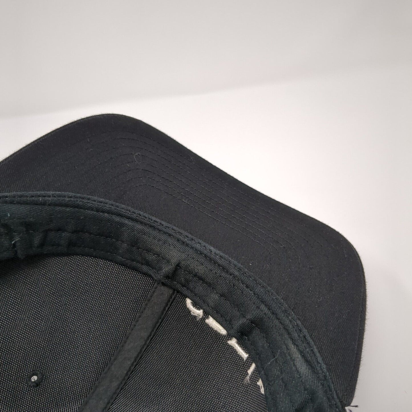 SRF Snapback Trucker Hat Black OS Adjustable Embroidered Mesh Back Richardson