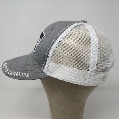 Unbranded Men's Snapback Mesh Back Hat Gray White Myrtle Beach South Carolina