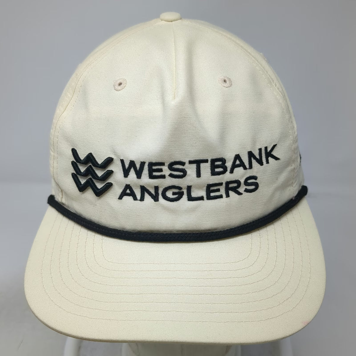 Richardson 5 Panel Beige Black One Size Westbank Anglers Jackson Hole Rope Hat