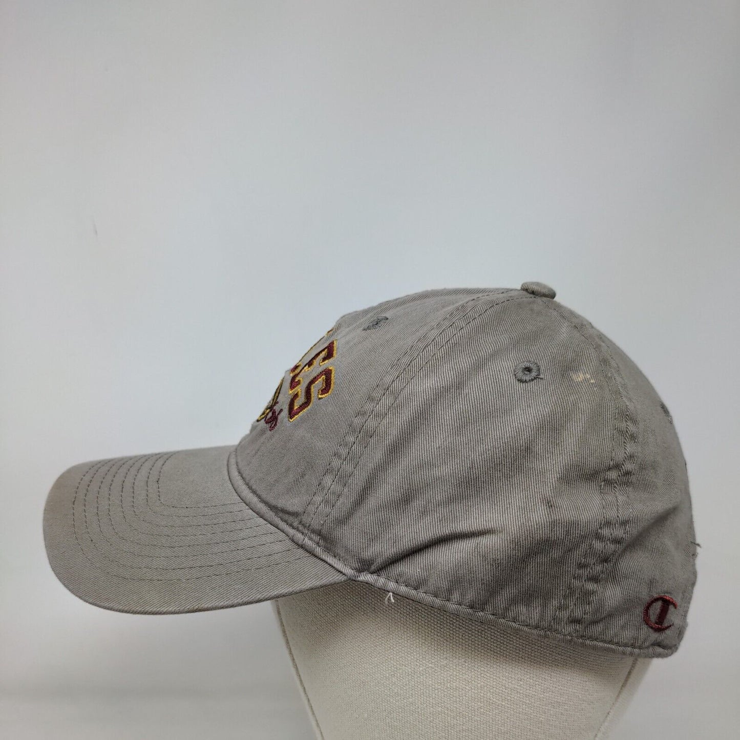 Champion Slideback Hat Episcopal Eagles 1966 Embroidered Logo Tan OSFM