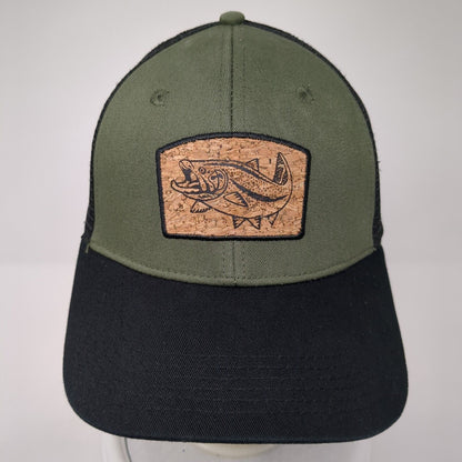 Fish Cork Patch Snapback Trucker Hat Multi One Size Mesh Back George