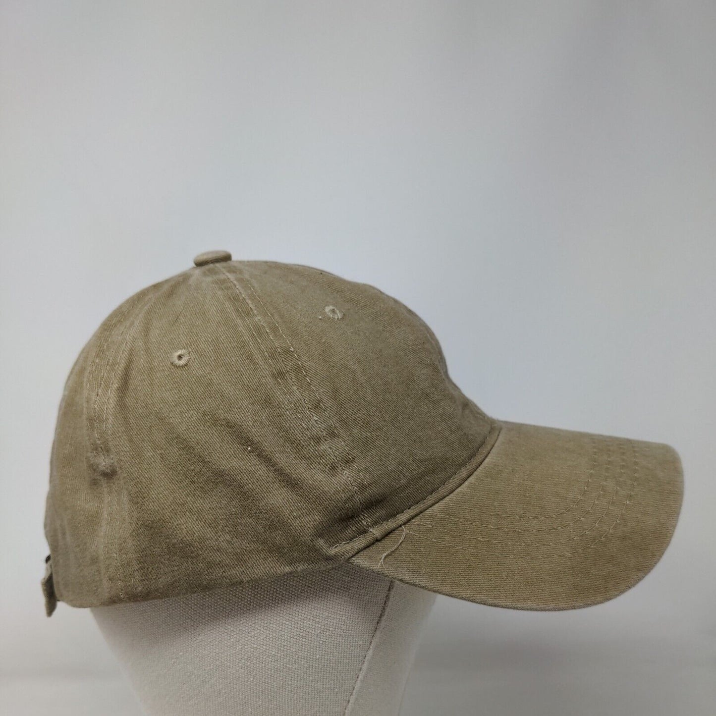 Oops! Slideback Hat Tan One Size Embroidered Adjustable 6 Panel