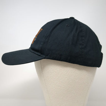 Ely Cattleman Black One Size Baseball Cap Embroidered Logo Strapback Hat