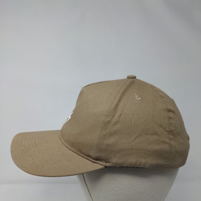 Big X Slideback Hat Tan OSFA Adjustable Embroidered Logo Vent Holes