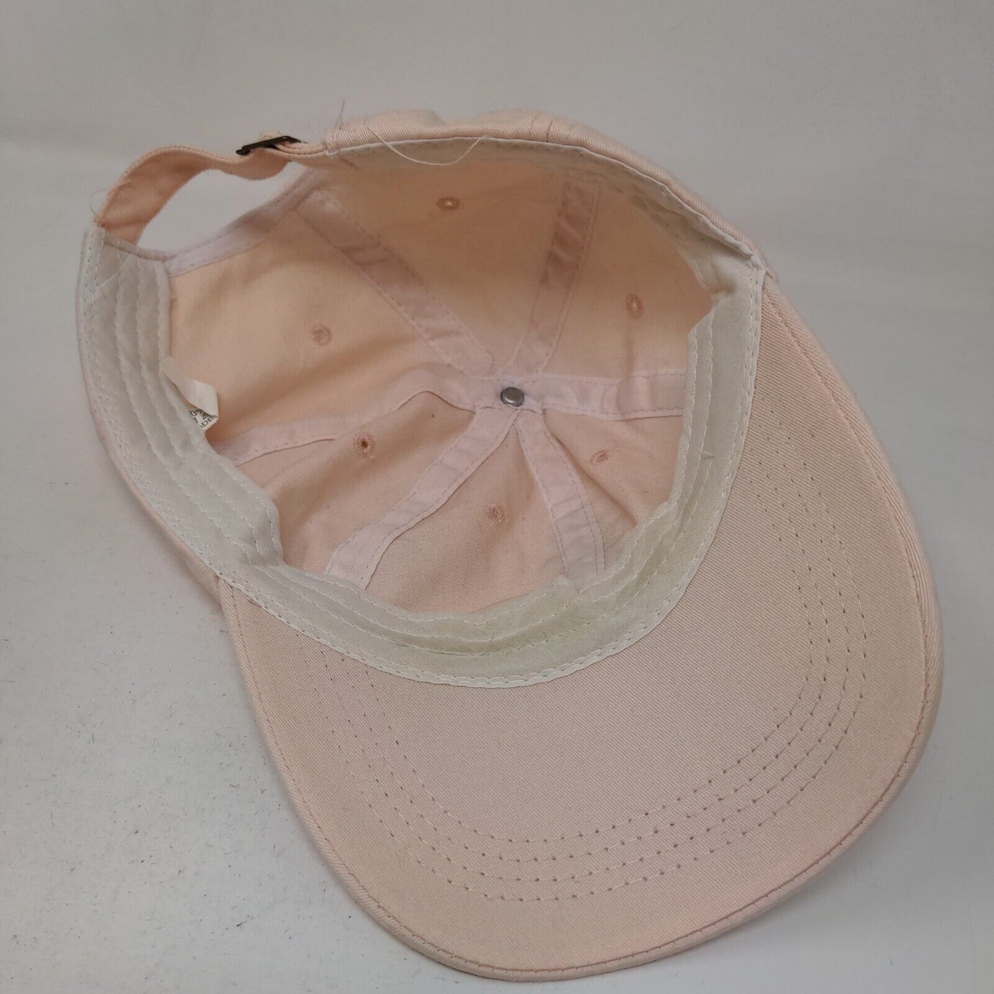 Unbranded Men's Slideback Hat Pink Embroidered Pineapple 100% Cotton