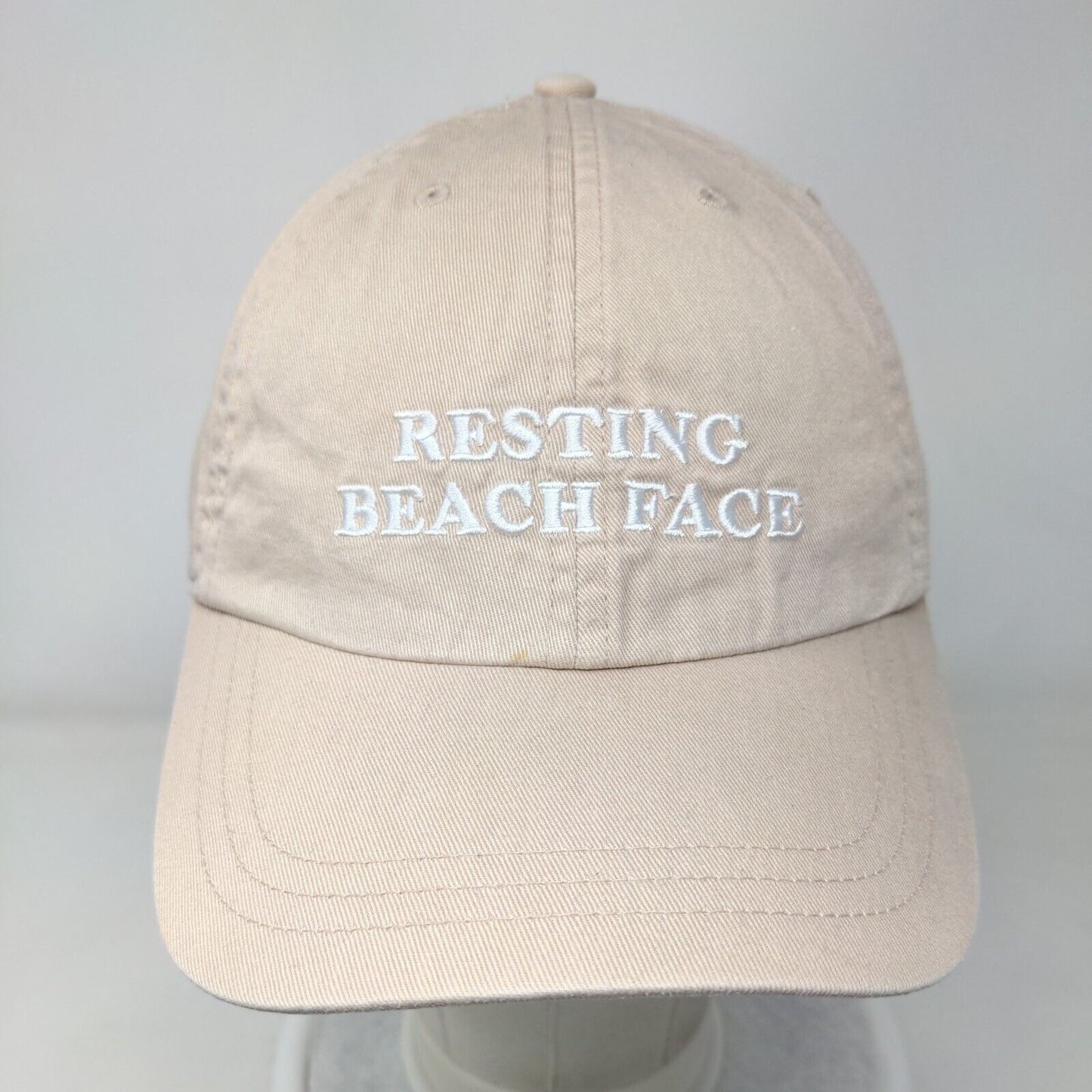 Resting Beach Face Slideback Hat Tan One Size Victoria's Secret PINK