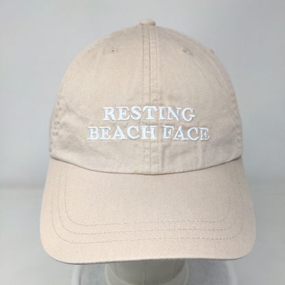 Resting Beach Face Slideback Hat Tan One Size Victoria's Secret PINK