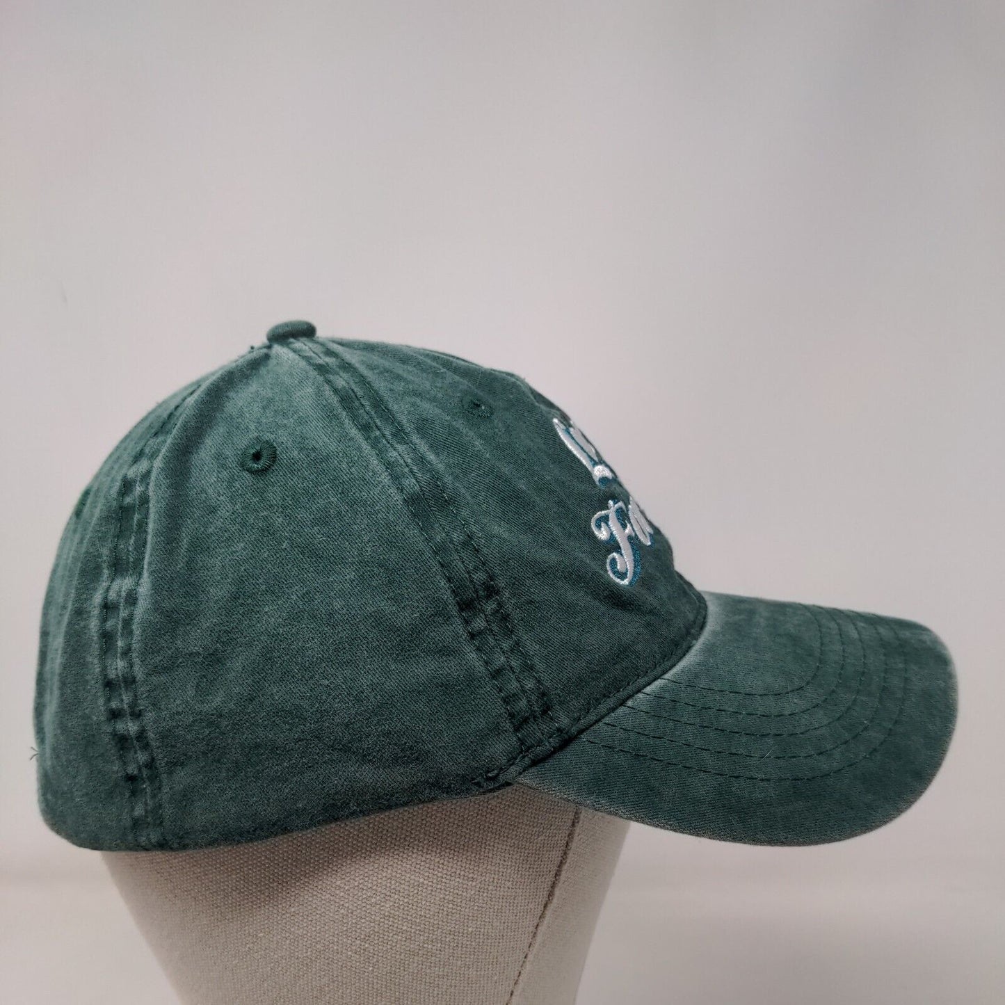 Love That For You Slideback Hat Green OSFM Embroidered Adjustable