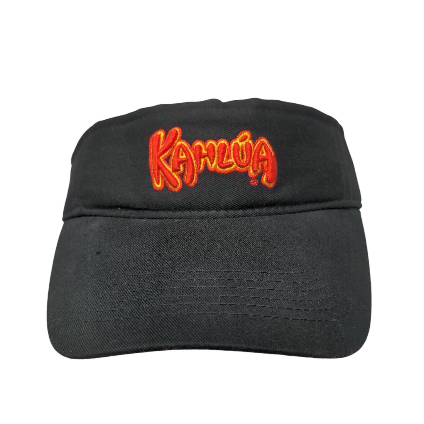 Kahlua Anything Goes Strapback Sun Visor Hat Cap Black One Size Embroidered