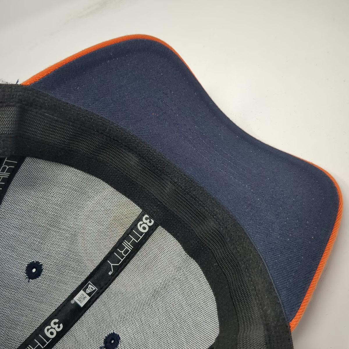 Chicago Bears NFL New Era XL Blue Orange 39THIRTY Stretch Curved Brim Cap Hat