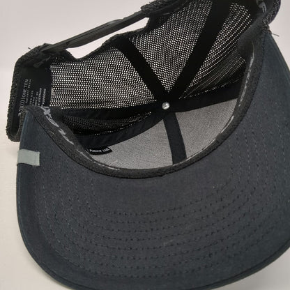 TravisMathew Trucker Hat Black One Size Snapback Mesh Flexfit 110 Golf Logo