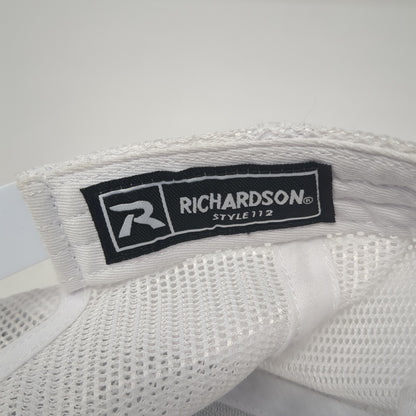 Richardson Snapback Trucker Hat Gray One Size Adjustable Embroidered Mesh Back