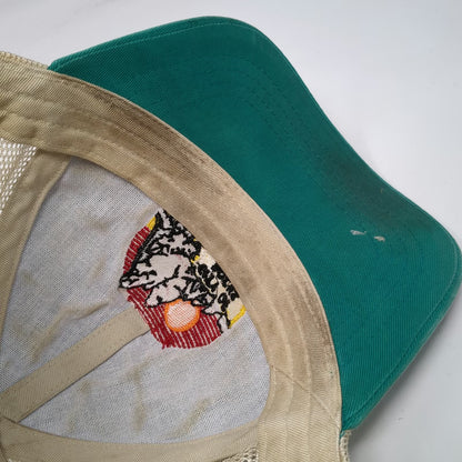 Green Trucker Hat City of Rocks National Reserve One Size Snapback Mesh Back