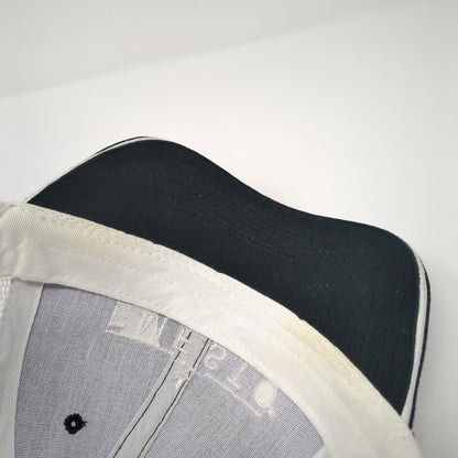 Emesto Silver Strapback Mesh Back Trucker Hat Black One Size Colorblock