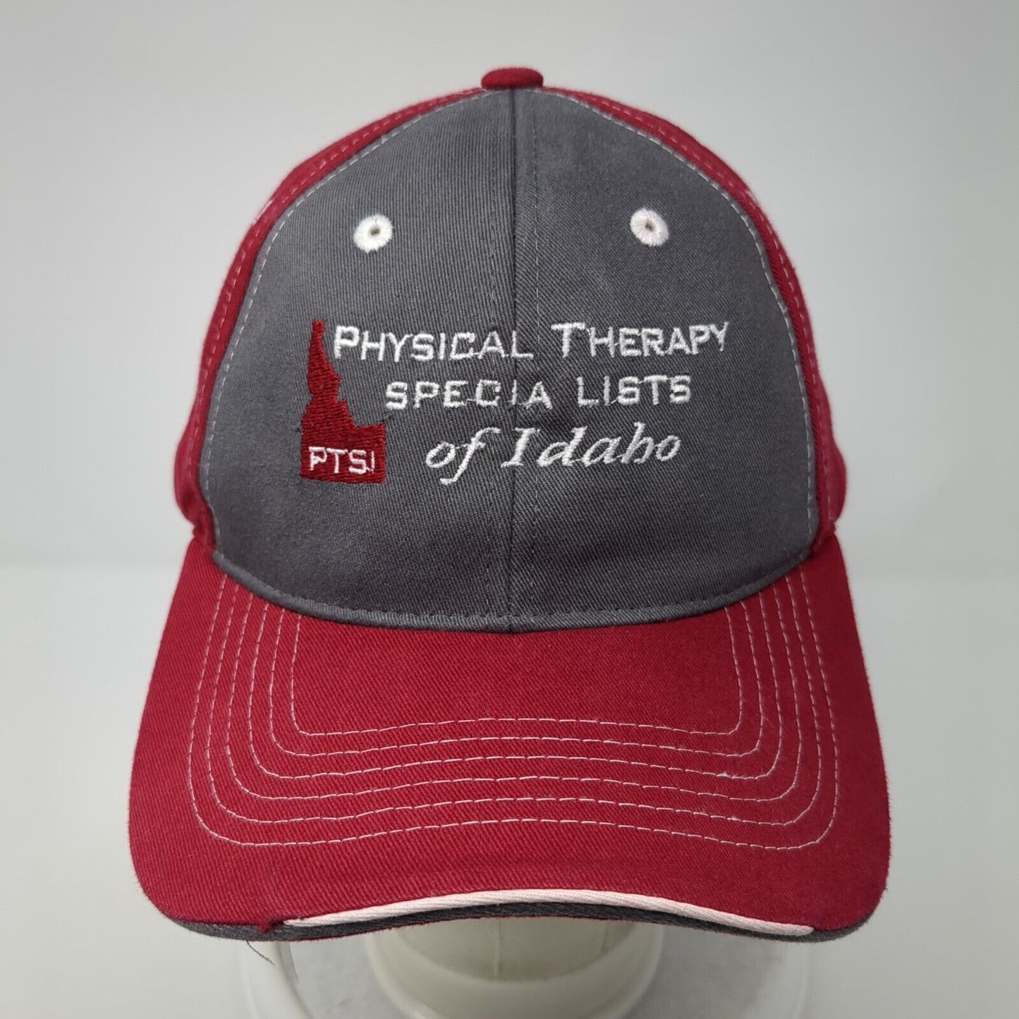 Physical Therapy Special List of Idaho Strapback Hat Red OS Adjustable Sportsman