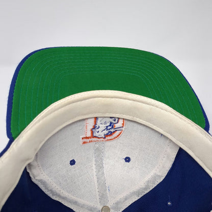 Denver Broncos NFL New Era Snapback Hat Blue OSFM Green Underbrim Wool Blend Pro
