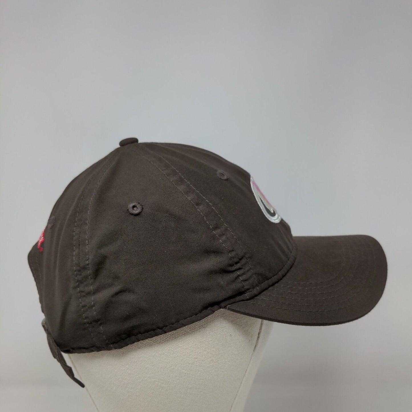 Mossy Oak Slideback Hat Brown One Size Embroidered Adjustable 6 Panel