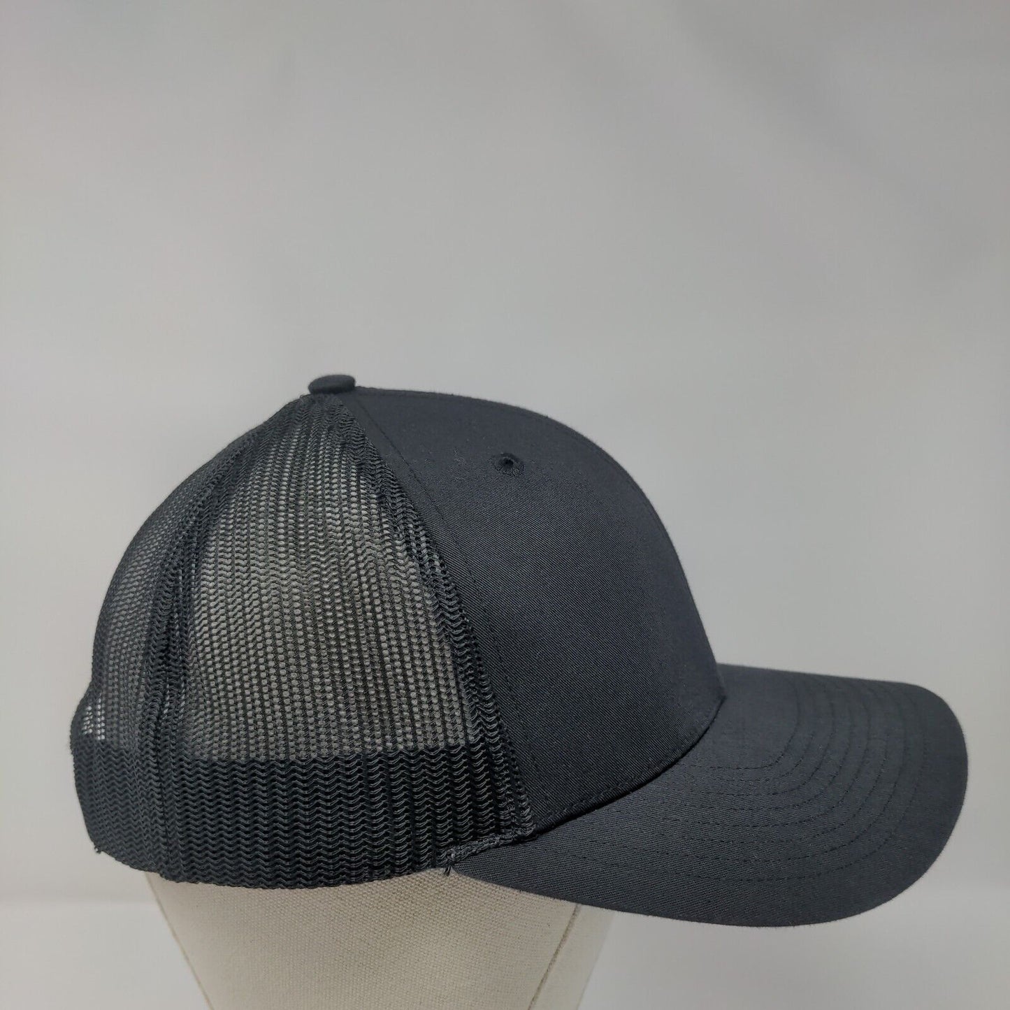 127 Saloon Snapback Trucker Hat Black One Size Adjustable Mesh Back Richardson