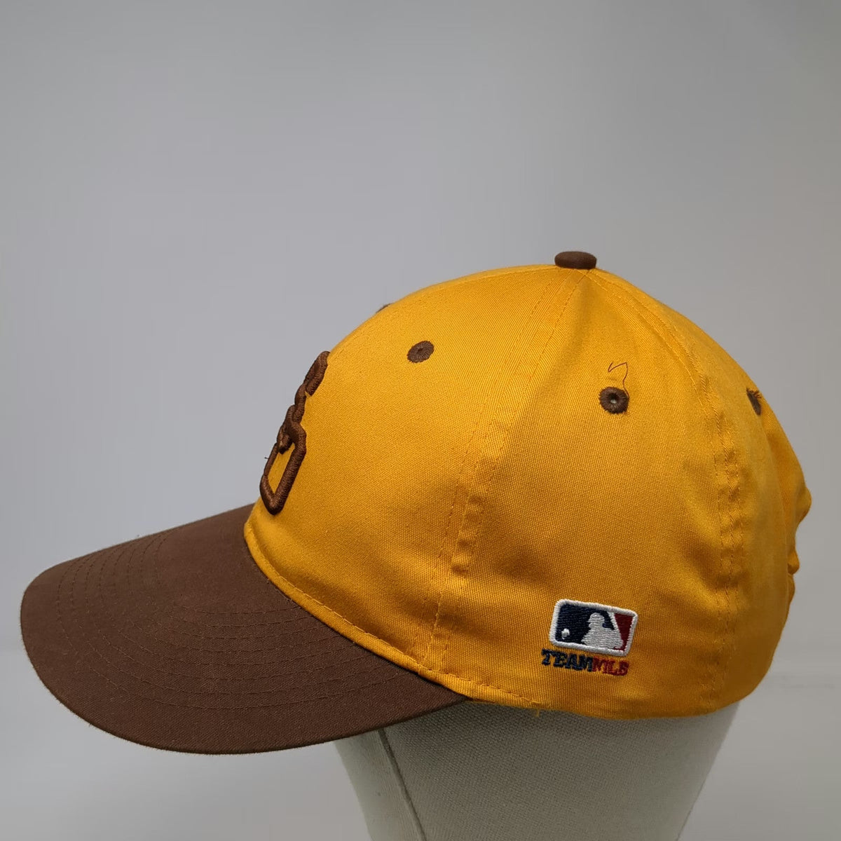 OC Sports San Diego Padres MLB Baseball Cap Yellow Brown One Size SD Logo Hat