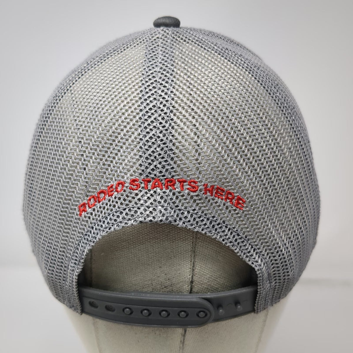The Game Trucker Hat Gray One Size Mesh Snapback Rodeo Starts Here Youth Camps