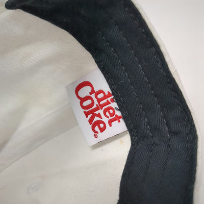 American Needle 5 Panel White Black Hat One Size Diet Coke Patch Rope Snapback